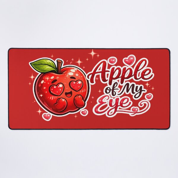 Item preview, Apple Of My Eye Cute Heart Eyes Apple Love Quote Design designed and sold by irfanshikh.