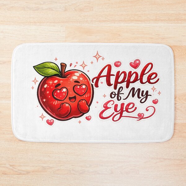 Item preview, Apple Of My Eye Cute Heart Eyes Apple Love Quote Design designed and sold by irfanshikh.