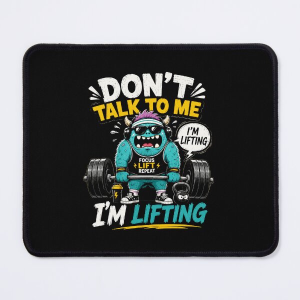 Item preview, Don’t Talk To Me I’m Lifting Funny Gym Sticker – Introvert Workout Motivation Design designed and sold by Artimax-Studio.