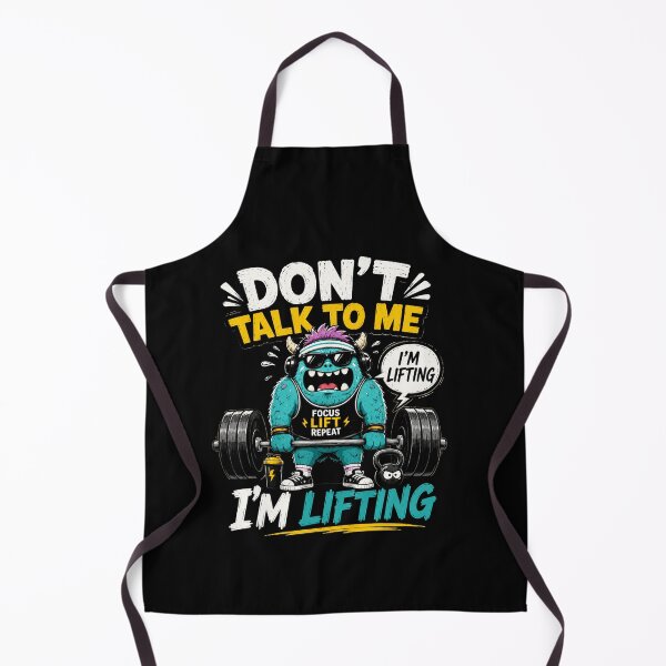 Item preview, Don’t Talk To Me I’m Lifting Funny Gym Sticker – Introvert Workout Motivation Design designed and sold by Artimax-Studio.