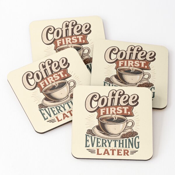 Item preview, Coffee First – Funny Quote Design designed and sold by ABLAT-CREATIONS.
