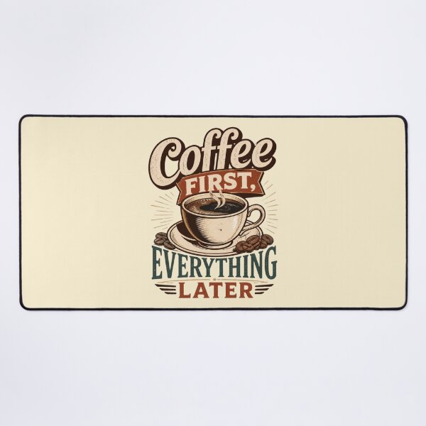 Item preview, Coffee First – Funny Quote Design designed and sold by ABLAT-CREATIONS.