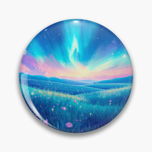 Item preview, Eternal Dream Fields Watercolor Alien Landscape designed and sold by Luminous Wilds.
