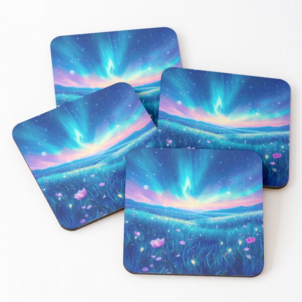 Item preview, Eternal Dream Fields Watercolor Alien Landscape designed and sold by Luminous Wilds.