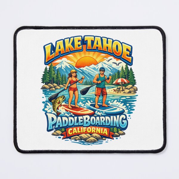 Item preview, Lake Tahoe Paddleboarding California Lake Life Outdoor Adventure designed and sold by CraigDesignWork.