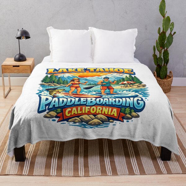 Item preview, Lake Tahoe Paddleboarding California Lake Life Outdoor Adventure designed and sold by CraigDesignWork.