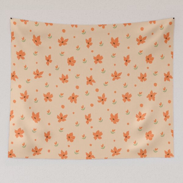 Item preview, Orange Flower Pattern designed and sold by flowerheadria.