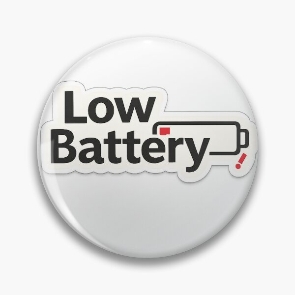 Item preview, Low Battery | Funny Introvert Energy Sticker designed and sold by Wild Harbor.