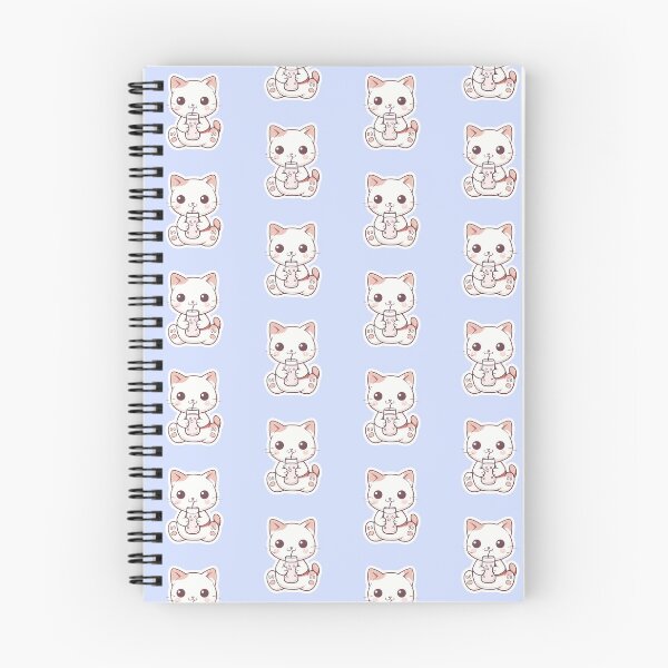 Item preview, Cute Kawaii Cat Drinking Boba Bubble Tea  designed and sold by Phongphut.