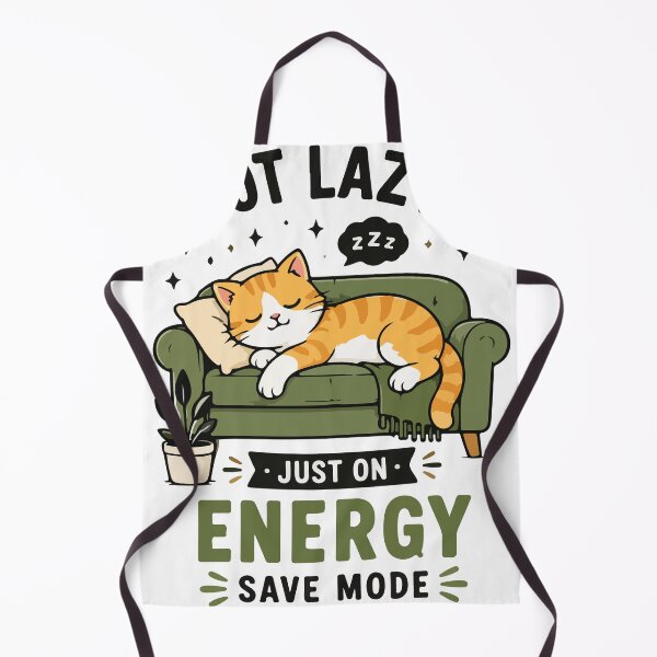Item preview, Cute Cat Sleeping on Sofa Not Lazy Energy Save Mode Graphic designed and sold by banglalook.