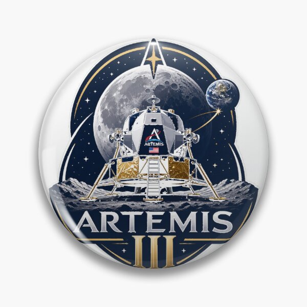 Item preview, Artemis III Mission Moon Landing Space Exploration Logo designed and sold by Ahmed Nedji.