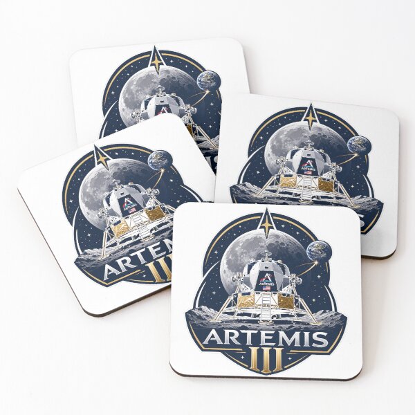 Item preview, Artemis III Mission Moon Landing Space Exploration Logo designed and sold by Ahmed Nedji.