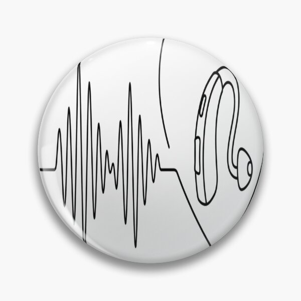 Item preview, ​My Invisible Superpower - Minimalist Hearing Aid Line Art designed and sold by YourVibeMerch.
