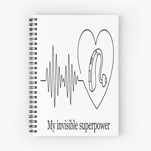 Item preview, ​My Invisible Superpower - Minimalist Hearing Aid Line Art designed and sold by YourVibeMerch.