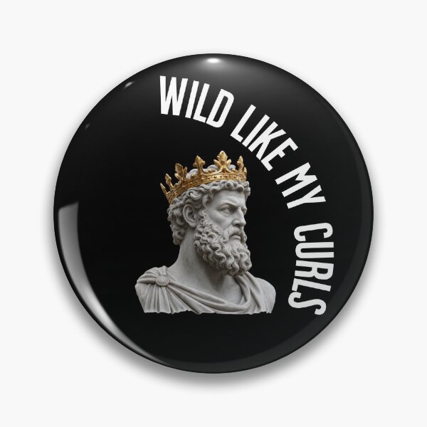 Item preview, Wild Like My Curls — Marble King Statue Curly Hair Art designed and sold by lenalenspod.