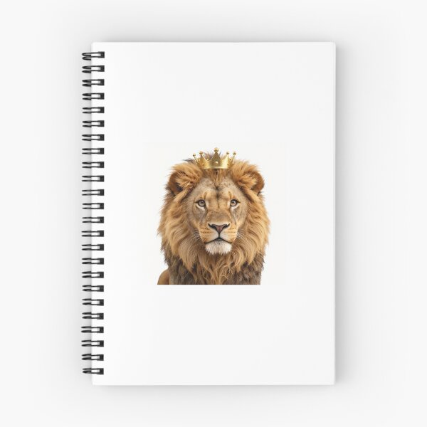 Item preview, Cute Realistic Fantasy Lion King with Crown - Adorable Majestic Wild Cat Art designed and sold by MrArtist Shop.