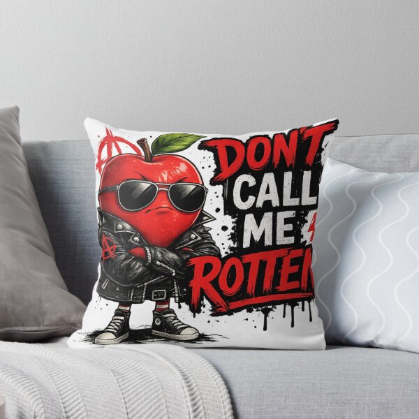 Item preview, Dont Call Me Rotten Funny Punk Apple Rebel Quote Design designed and sold by irfanshikh.