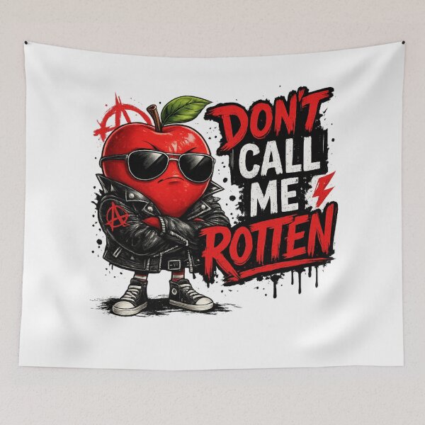 Item preview, Dont Call Me Rotten Funny Punk Apple Rebel Quote Design designed and sold by irfanshikh.
