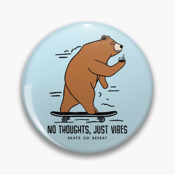 Item preview, No Thoughts, Just Vibes designed and sold by RetroChunky®.