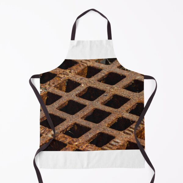 Item preview, Close-Up Of Rusty Metal Grate Drain With Square Openings Texture And Industrial Decay designed and sold by Nmallia.