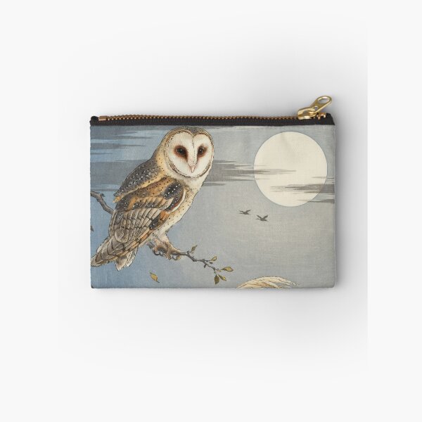Item preview, Barn Owl Beneath the Harvest Moon – Ohara Koson Inspired Japanese Shin-Hanga Art designed and sold by Tamas Das.