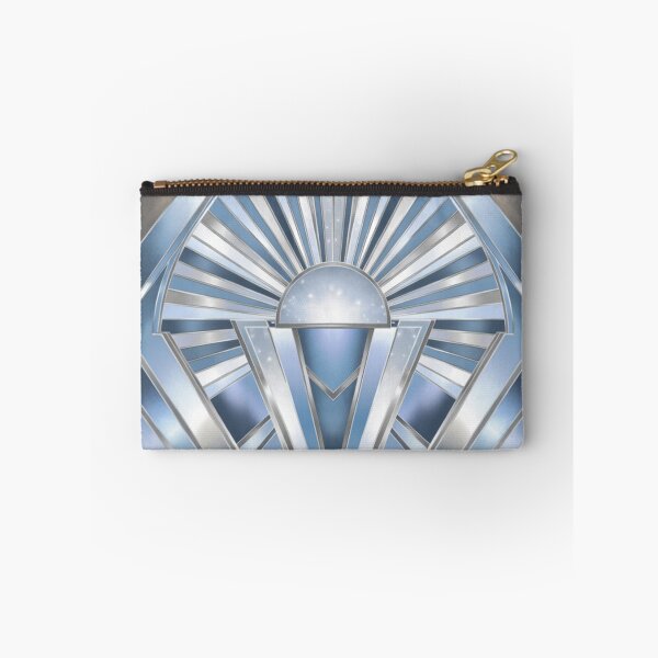 Item preview, Blue Crystal Geometric Mandala Art Print designed and sold by IntelliMindDesigns.