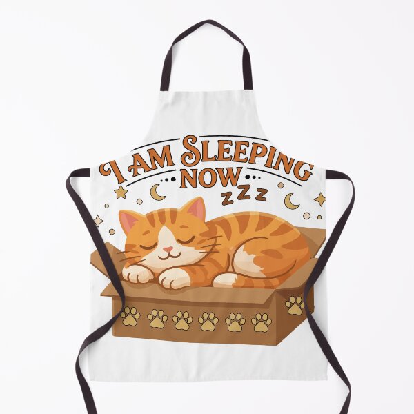 Item preview, Cute Cat Sleeping in Box Funny I Am Sleeping Now Graphic designed and sold by banglalook.