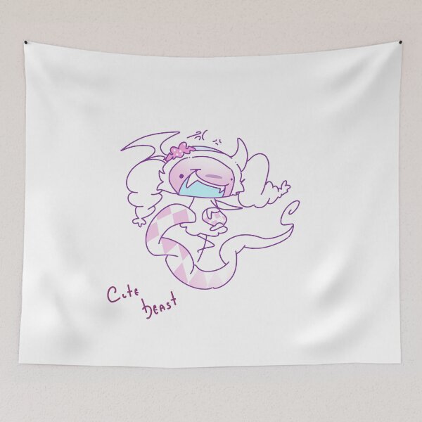 Item preview, Cute Beast Pastel Pink Chibi Monster Girl Doodle designed and sold by PeaceTypo.