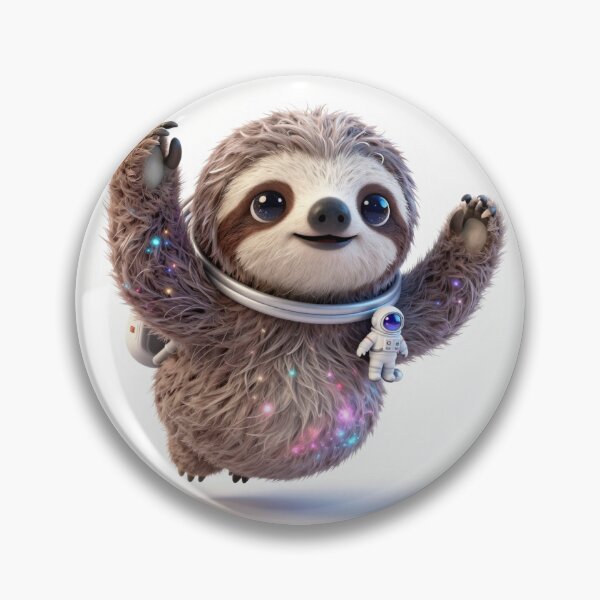 Item preview, Cute Realistic Cosmic Sloth Floating in Space - Adorable Galaxy Sloth Art designed and sold by MrArtist Shop.