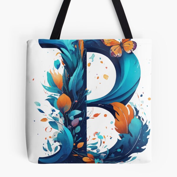 Item preview, Artistic Letter B - Floral Monogram with Butterfly designed and sold by ATURUDESIGN.