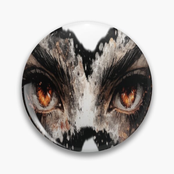 Item preview, Burning Eyes – Intense Gaze Aesthetic Sticker designed and sold by Genzfirevibes.