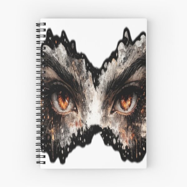 Item preview, Burning Eyes – Intense Gaze Aesthetic Sticker designed and sold by Genzfirevibes.