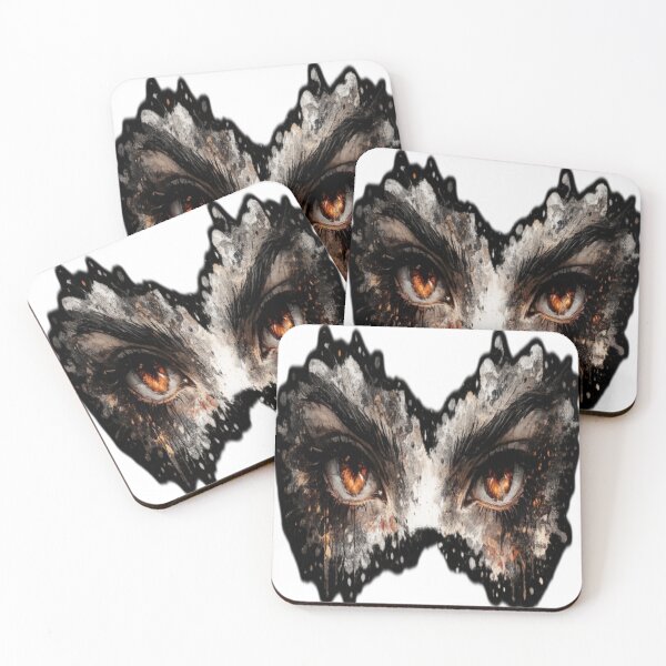 Item preview, Burning Eyes – Intense Gaze Aesthetic Sticker designed and sold by Genzfirevibes.