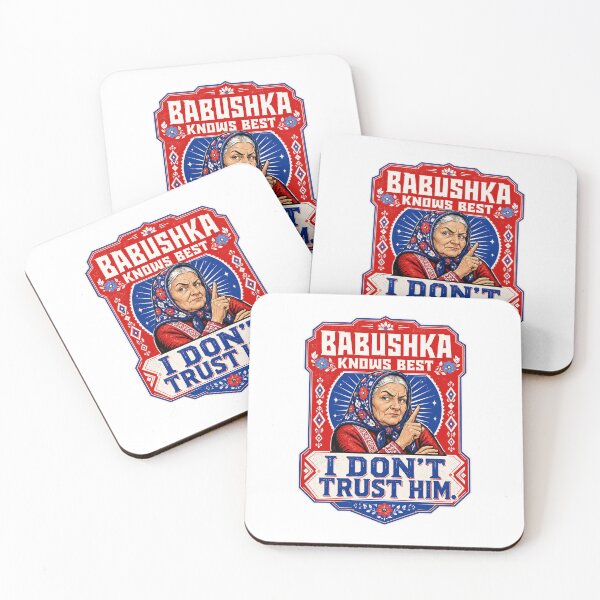 Item preview, Babushka Knows Best – I Don’t Trust Him designed and sold by Soft Panic Studio.