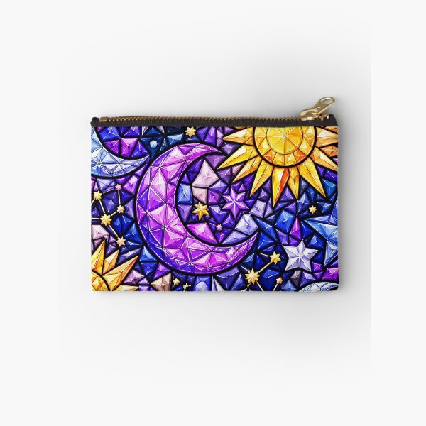 Item preview, Celestial Sun Moon Stars Gem Mosaic Pattern designed and sold by DjFreeq.