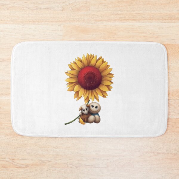 Item preview, Cute Sunflower with Adorable Puppy and Doll Friends – Whimsical Kids Art designed and sold by RaresS.