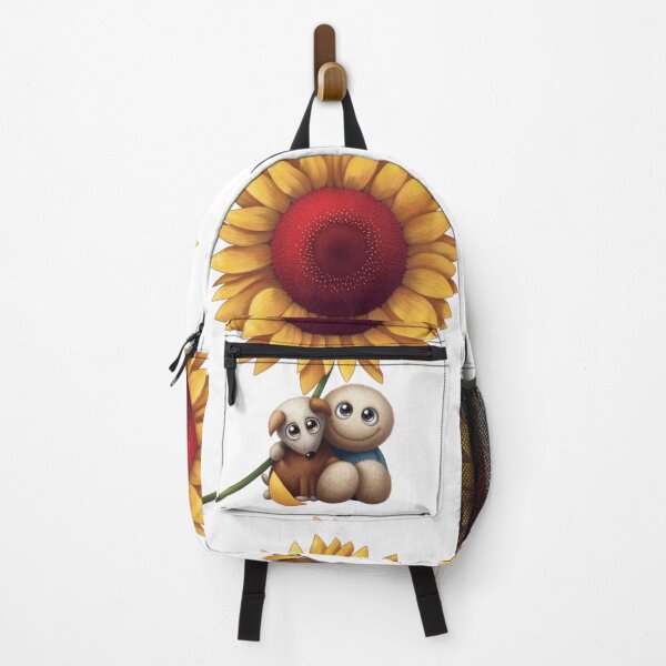 Item preview, Cute Sunflower with Adorable Puppy and Doll Friends – Whimsical Kids Art designed and sold by RaresS.