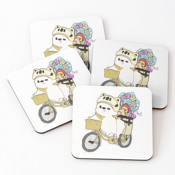 Item preview, Cute Bear Riding Bicycle Cartoon Illustration designed and sold by HobbyCraftTees.
