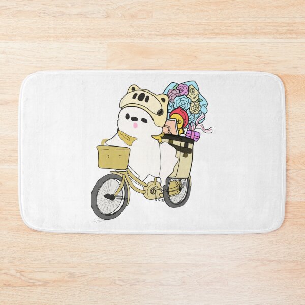 Item preview, Cute Bear Riding Bicycle Cartoon Illustration designed and sold by HobbyCraftTees.