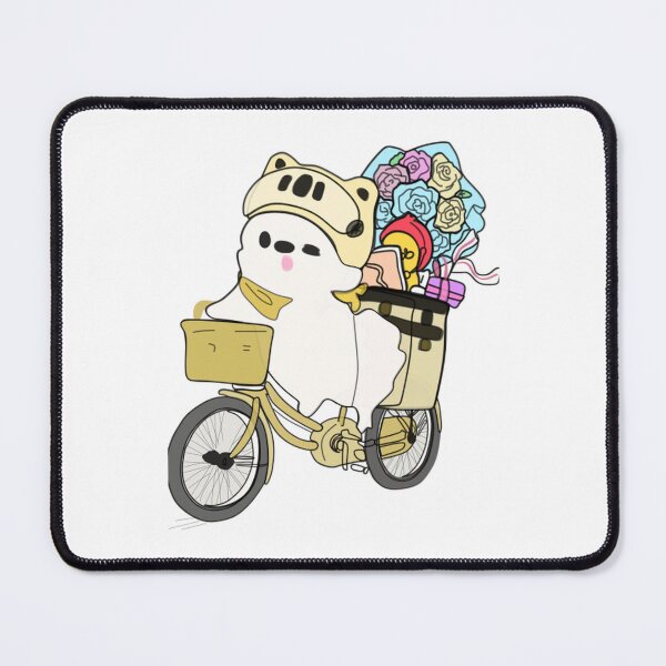 Item preview, Cute Bear Riding Bicycle Cartoon Illustration designed and sold by HobbyCraftTees.