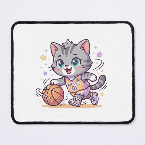 Item preview, Cute Chibi Tabby Cat Playing Basketball designed and sold by Cat Lady.