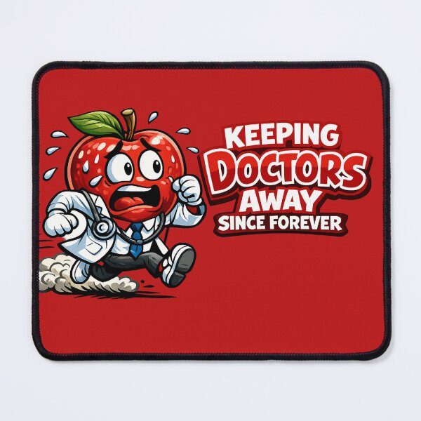 Item preview, Keeping Doctors Away Since Forever Funny Doctor Apple Design designed and sold by irfanshikh.