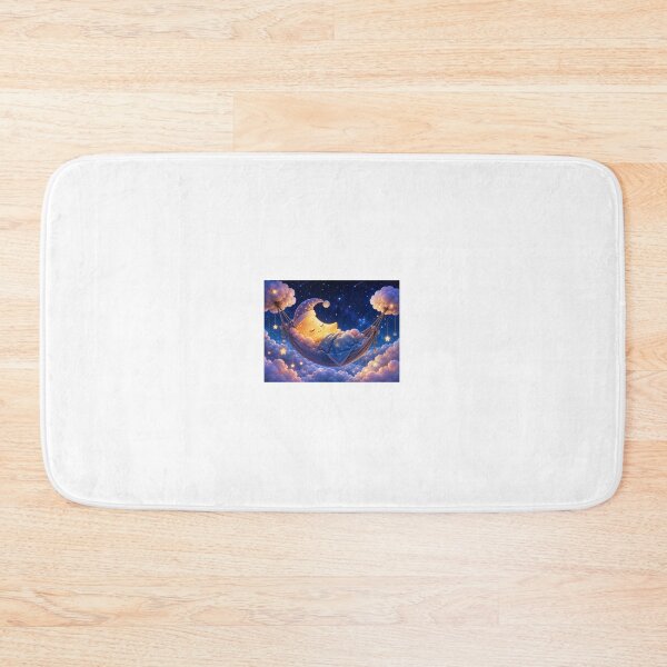 Item preview, Sleepy Moon Hammock | Cute Dreamy Night Sky Art designed and sold by QuirkNest Studio .