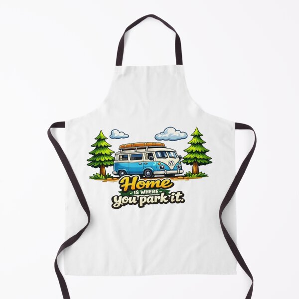 Item preview, Home Is Where You Park It Vintage Camper Van Adventure designed and sold by myforestfog.