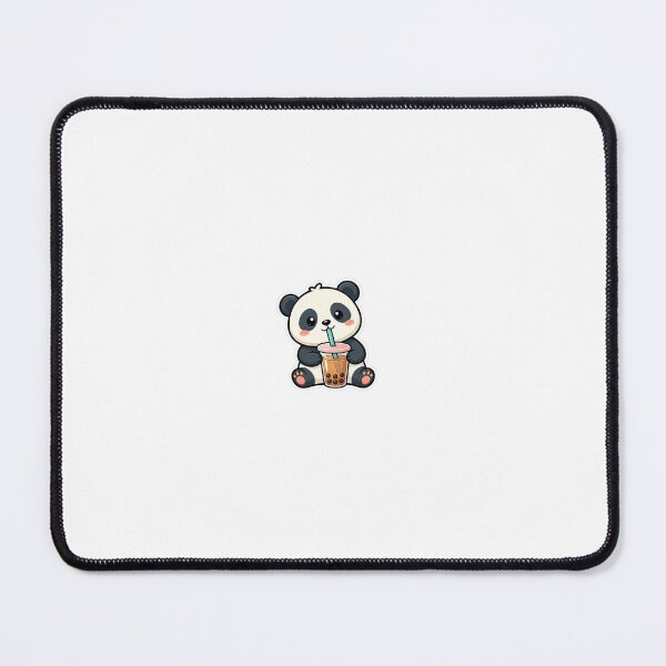 Item preview, Cute Chubby Panda Drinking Boba Milk Tea designed and sold by ArtisticFlow Co.