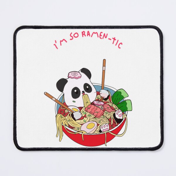 Item preview, Cute Panda Eating Ramen Bowl Illustration designed and sold by HobbyCraftTees.