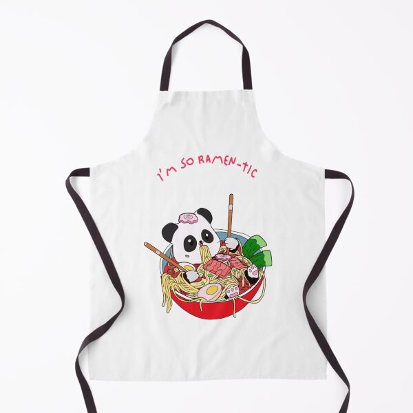 Item preview, Cute Panda Eating Ramen Bowl Illustration designed and sold by HobbyCraftTees.