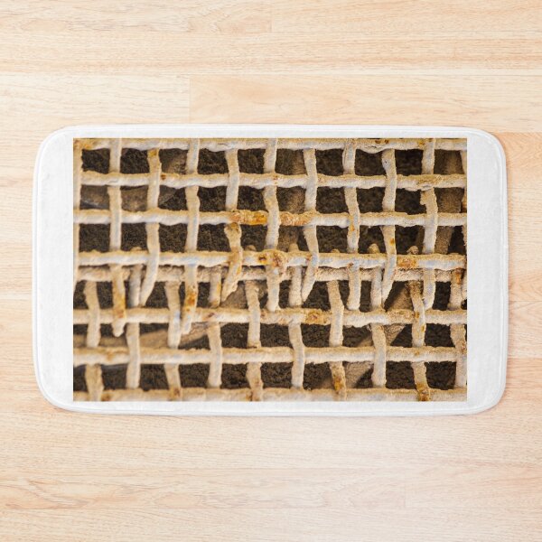 Item preview, Close-Up of Rusty Metal Grid Grate With Mineral Buildup and Industrial Corrosion Texture designed and sold by Nmallia.