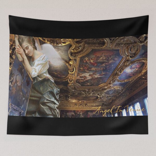 Item preview, Angel Sleeping On A Palace Ceiling, Venice, Italy (by ACCI) designed and sold by VanyssaGraphics.