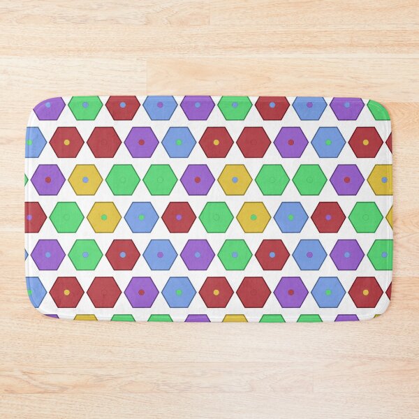 Item preview, Austin Bright Pop Art Hexagon Pattern designed and sold by Patterns 1920.